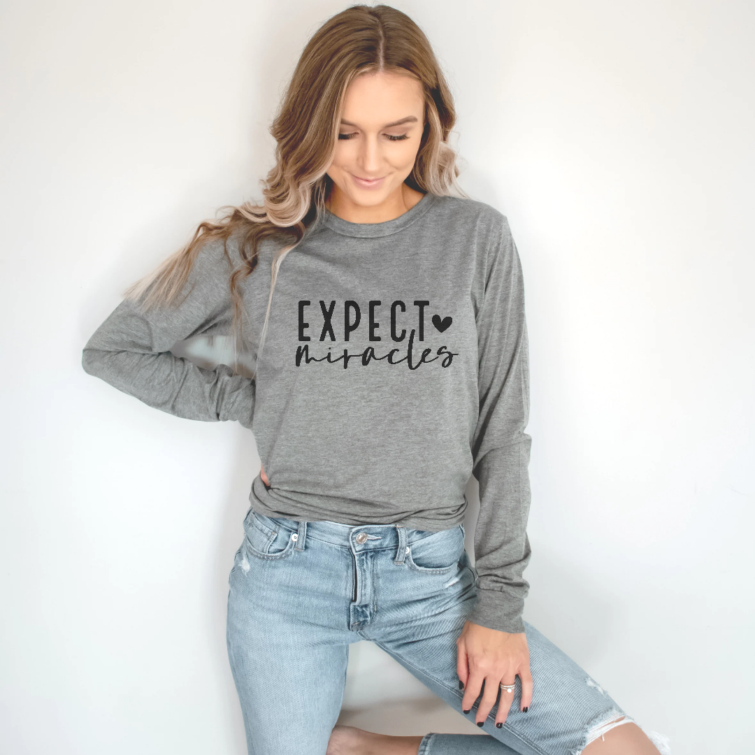 Expect Miracles ♡ Long sleeve Tee