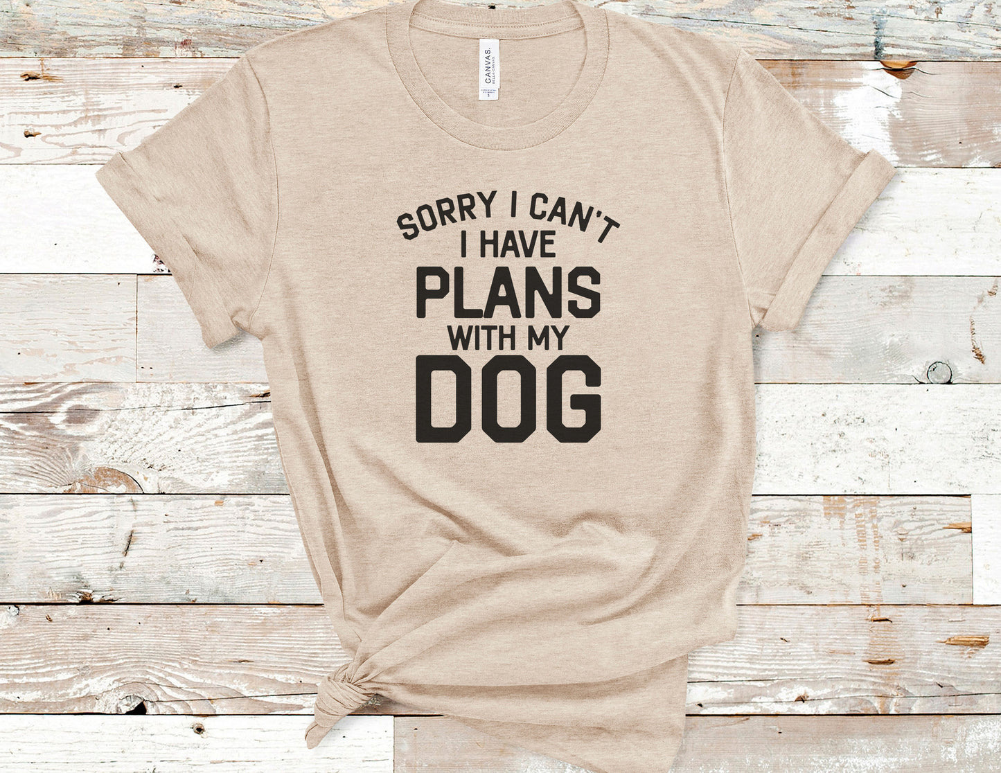 Sorry I Can't I Have Plans with My Dog Tee