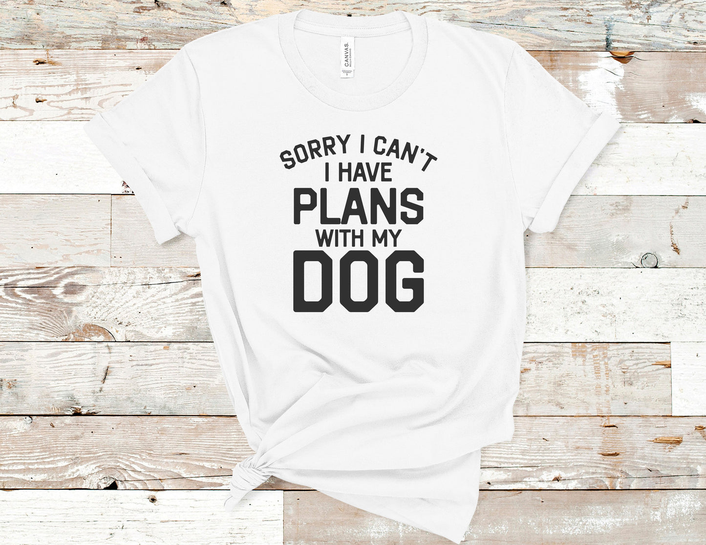Sorry I Can't I Have Plans with My Dog Tee