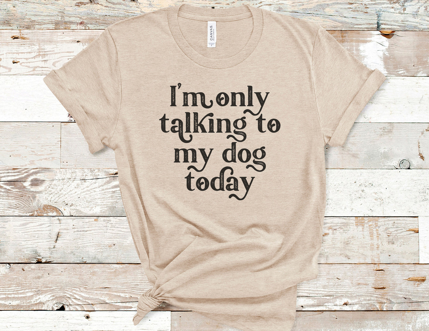 I'm Only Talking To My Dog Today Tee