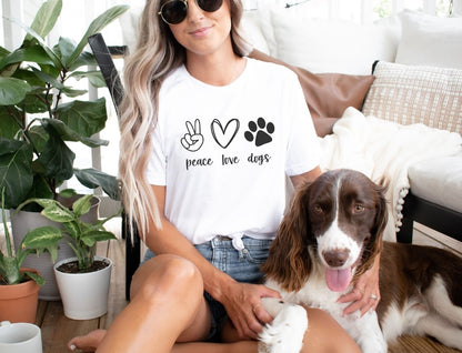 Peace Love Dogs Tee